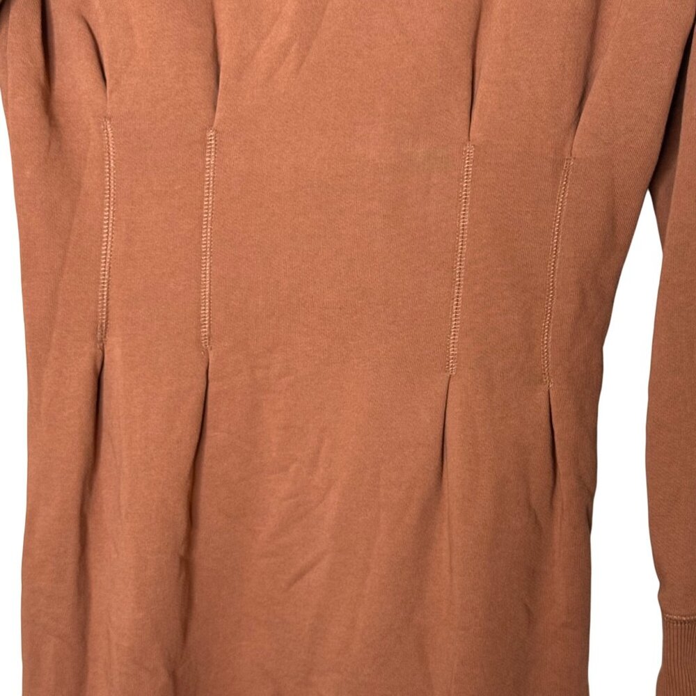 Nation LTD Ronni Dress Tobacco Brown M NWT Peruvian Cotton Minimalist - Picture 5 of 8